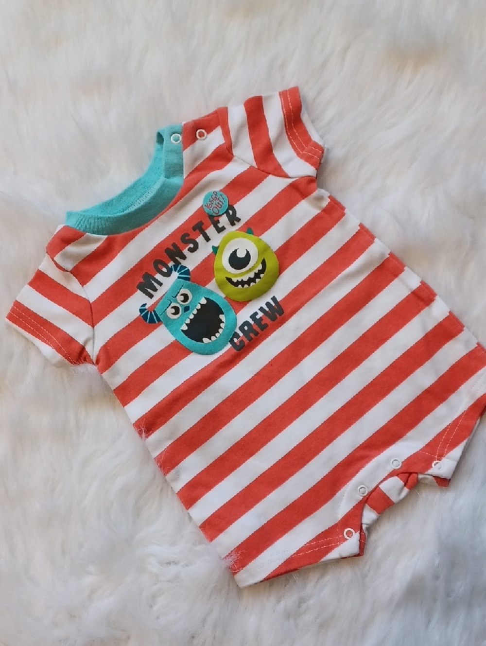 Disney Baby Monsters Inc. Onsie. Baby Boy 3-6m.
